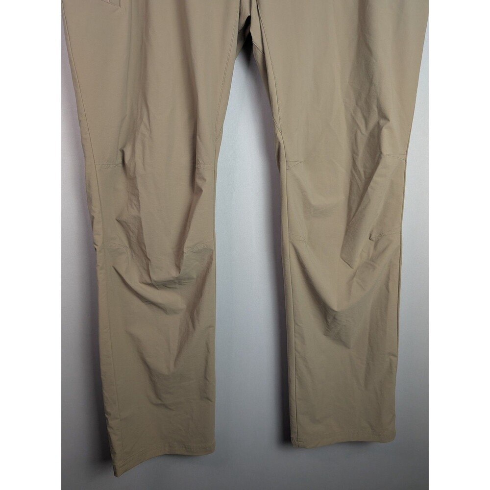 Orvis Jackson Quick Dry Pants Mens 44/32 Tan Nylon Blend Stretch Zip Pockets - Picture 2 of 15